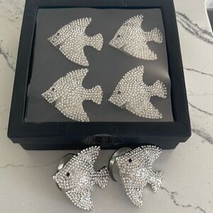 Nicole Miller Home Napkin rings.  Set of 6